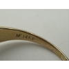 Image 3 : 14kp Yellow Gold Cursive V Initial Ring 5.7g