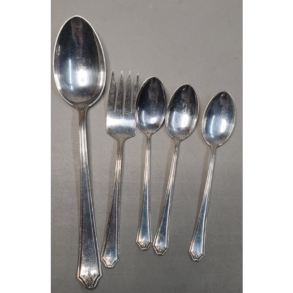 (5) Pcs Of Sterling Silverware - Total Weight: 111.5g