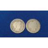 Image 1 : (2) 1892 Barber 90% Silver Dimes - Face Value: $0.20