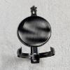 Image 4 : Vintage Brass Wall Mount Kerosene Oil Lamp with Glass Chimney and Reflector Bracket