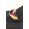 Image 2 : Vintage 14K Yellow Gold Classic Ruby Ring - Size 7 - Total Weight: 3.9g