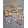 Image 1 :  Vintage Cabbage Slicing Board, Wood Quart Containers, Wash Board And More
