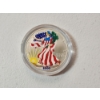Image 1 : 2000 Colorized American Silver Eagle - 1 oz .999 Fine Silver Coin with Case