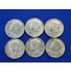 Image 1 : x6 40% Silver Kennedy Half Dollars: 1966, 1968, 1968, 1969, 1968, 1967 FV: $3.00