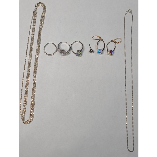 Assorted Sterling Silver Jewelry - Total Weight: 27.8g