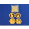 Image 1 : x5 History of America Liberty Commemorative Gold-Tone Coins 