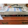 Image 4 : Nice Condition Wood Dresser 38"x52" And 49"x34" Dresser With Phillips VHS & DVD Player & Huge Lot Of
