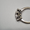 Image 7 : Gorgeous 14K White Gold 3-Stone Ring - Size 5.5 - Total Weight: 3.5g