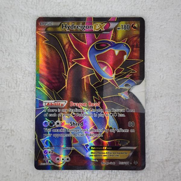 Hydreigon EX 103/108 Holo Rare Vintage Pokemon Trading Card ~ DAMAGED
