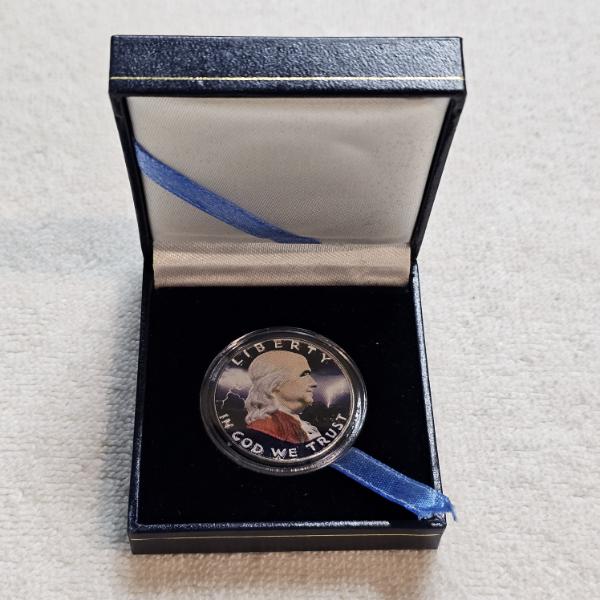 90% Silver Colorized Franklin Half-Dollars