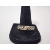 Image 1 : Incredible Vintage 10K Gold Ring with Diamonds and Religious Engravings - Size 11 - TW: 3.3g