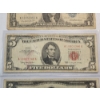Image 3 : U.S. Paper Money: 1957 Blue Seal $1 Silver Certificate, 1963 Red Seal $5 Note, 1953 Red Seal $2 Note