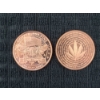 Image 4 : Two Copper 1 Oz Rounds - One Featuring Cryptid Jackalope & One Cannabis Coin