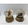 Image 1 : Two Music Snow Globes, Santa Rotates