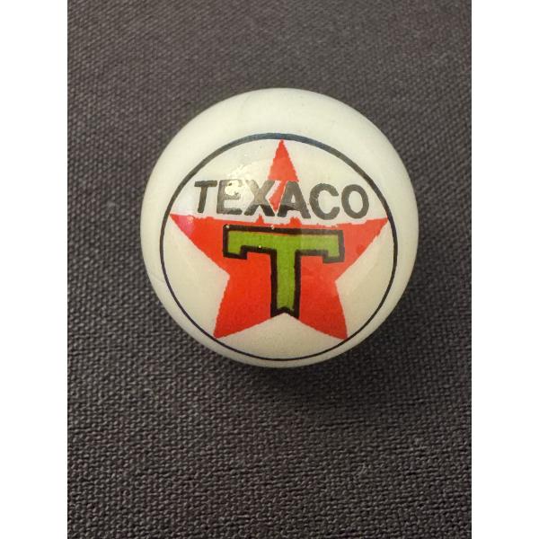 Vintage Texaco Gasoline & Oil Advertising One Inch Shooter Marble - Mint Condition