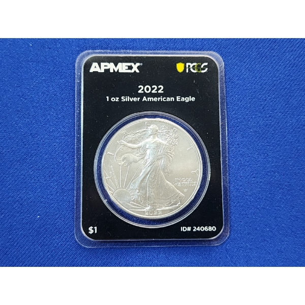 AMPEX First Strike 2022 One Ounce .999 Fine Silver American Eagle 