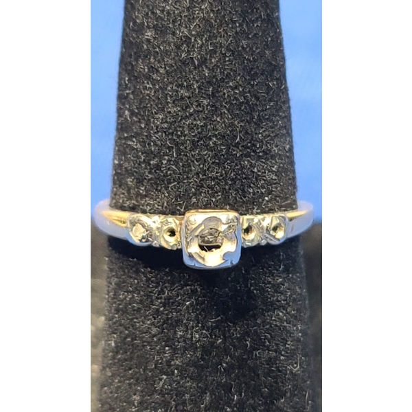 14K Gold Open Setting Ring - Weight: 1.3g