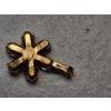 Image 3 : Gorgeous 14K Gold Pendant with Purple Stones Total Weight: 0.8g