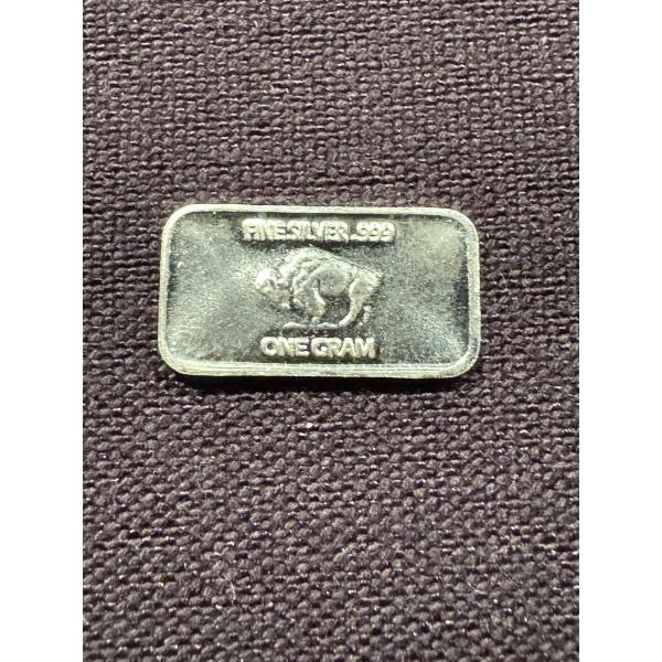 Buffalo Indian 1 Gram Troy Oz Fine Pure .999 Silver Bar - Mint Condition - Rare Bar
