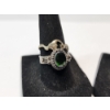 Image 2 : Five Assorted Sterling Silver Rings: Various Styles and Gemstones - TW: 12.4g