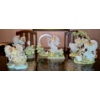 Image 1 : Set of 5 Porcelain Seraphim Angels - Tallest Approximately 13"