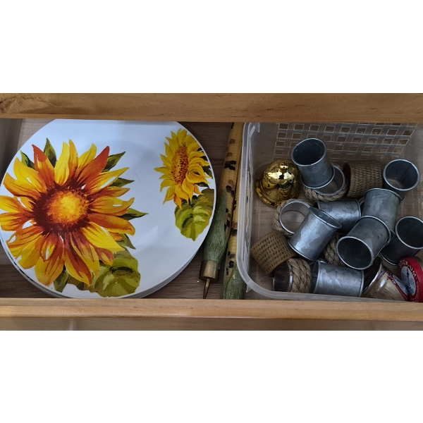 PICKUP IN NORTHFIELD - Contents Of Drawers As Shown Includes Candle Holders Playing Cards & More