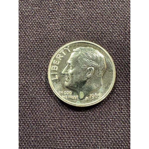 1963 United States Roosevelt Silver Proof Dime In Mint Condition