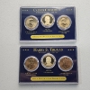Image 1 : Two U.S. Presidential Dollar Coin Sets FDOI: Coolidge & Truman - Face Value: $6.00