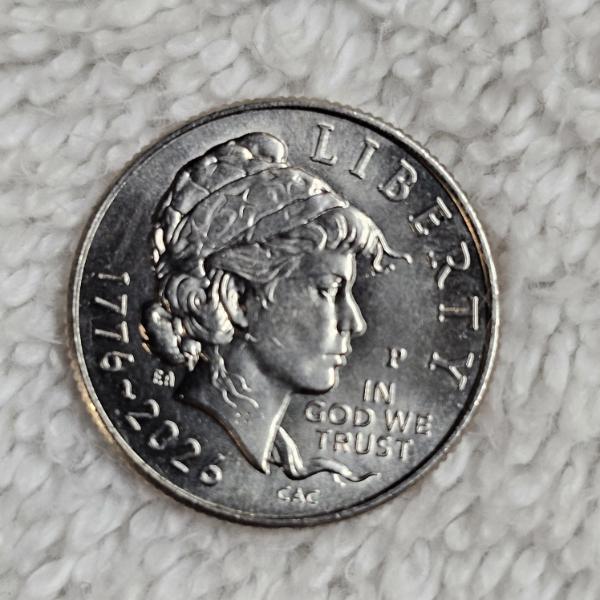 United States 1776-2026 Semiquincentennial Emerging Liberty 10 Cent Dime Coin