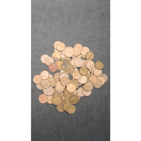Assorted United States 1940's Lincoln Wheat Cents - Face Value: $1.00