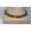 Image 1 : 10K Yellow Gold 9" Figaro Bracelet - Weight: 8.2g