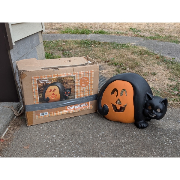 2' Ceramic Cat, Luminary Lennox Ornaments, & More