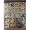 Image 1 : Complete Set of 12 24K Gold Foiled Pokemon Notes W/ COA - Real 24K Gold 5.3 Gr Per Note