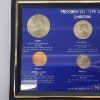 Image 2 : Presidential -Type Set: Framed Collection of Six U.S. Coins with Notable Presidential Quotations 