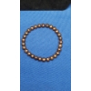 Image 3 : Brown Freshwater Pearl Necklace, Earrings & Bracelet With 10K Gold Clasp & Earring Posts