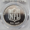 Image 2 : Signed PCGS Ultra x Celebrity Mint GEM PL 2025 NFL LA Rams Orlando Pace Base 1oz .999 Silver Round 
