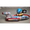 Image 2 : 1960's UNIVERSE TELEVIBOAT ME 777 LITHO TINPLATE BATT/OP SPACE TOY 