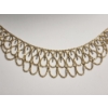 Image 2 : Gorgeous 10K Gold Lace-Mesh Style Necklace 18" TW: 4.7g