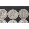 Image 6 : Assorted Years & Mint Marks 90% Silver Mercury Head/Roosevelt Dimes - Face Value: $1.20