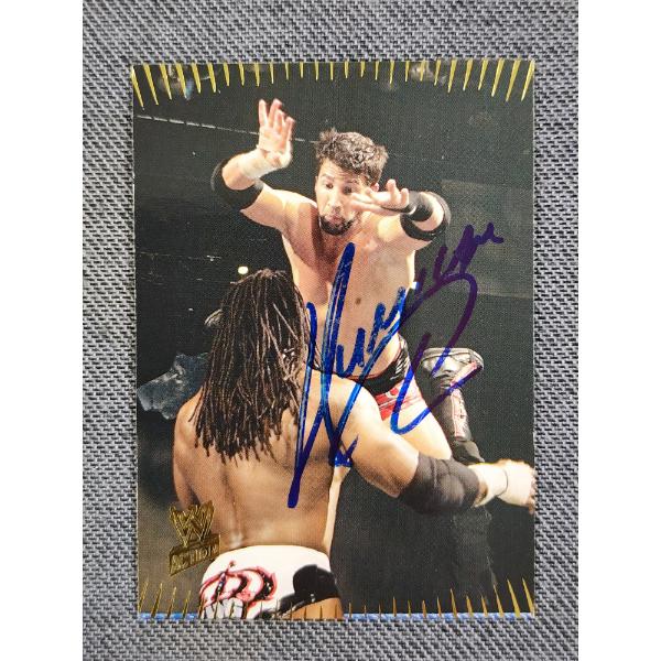 Hand Signed Gregory Helms WWE 2007 Topps #38 Wrestling Trading Card 