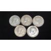 (5) 1964 90% Silver Kennedy Half Dollars - Face Value: $ 2.50