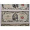 Image 4 : (3) United States Series 1963 $5 Red Seal Bank Notes - Face Value: $15.00