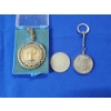 Image 1 : Liberty Bell Bicentennial Medallion Necklace, "Flippin' Good Luck Coin", Eisenhower Keychain