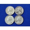Image 1 : x4 Assorted Years U.S. 90% Silver Washington Quarters FV: $1.00
