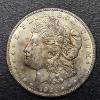 Image 1 : 1921 S  Uncirculated Morgan Silver Dollar - Gold Toning Both Sides - See Pics