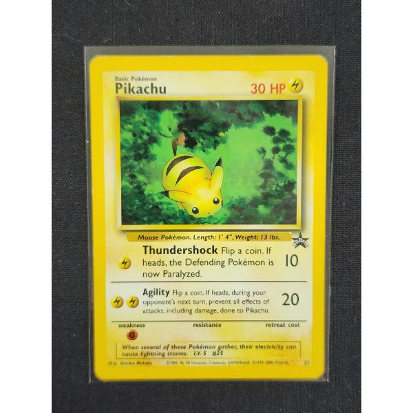 Black Star Promo #27 Pikachu Vintage Pokemon Trading Card
