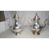 Image 2 : Silver-Plated Teapots & Salt Shaker - Total Weight: 6.6 LBS