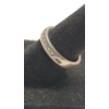 Image 2 : 14K White Gold Channel Set Diamond Ring - Size 6.5 - Weight: 3.5g