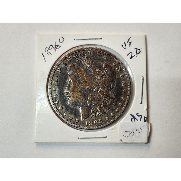 1896-O Morgan Silver Dollar - Like VF 20