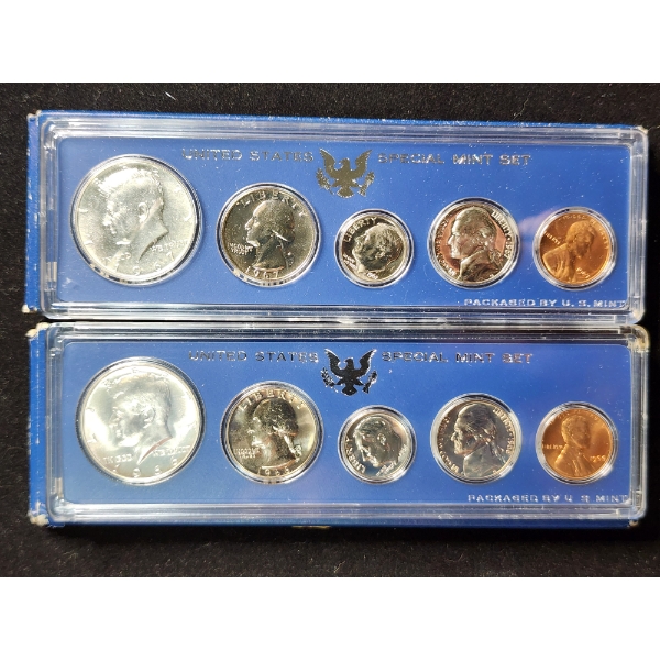 Lot of Two United States Special Mint Sets - 1966 & 1967 